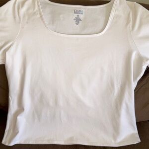 Croft & Barrow Women's White Top